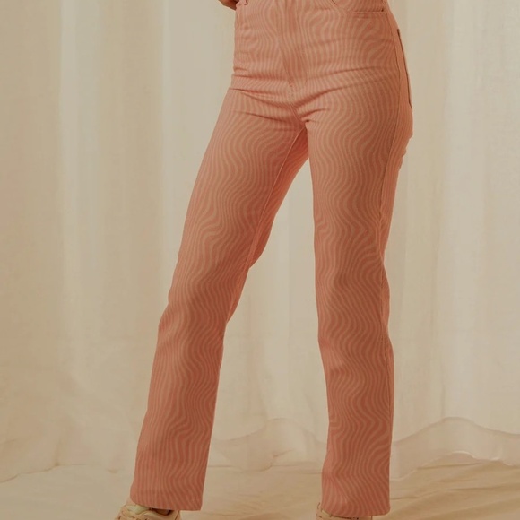 Pepper Mayo Electric Avenue Pants in Wavy Pink - Size 4 - NWT - Picture 1 of 7